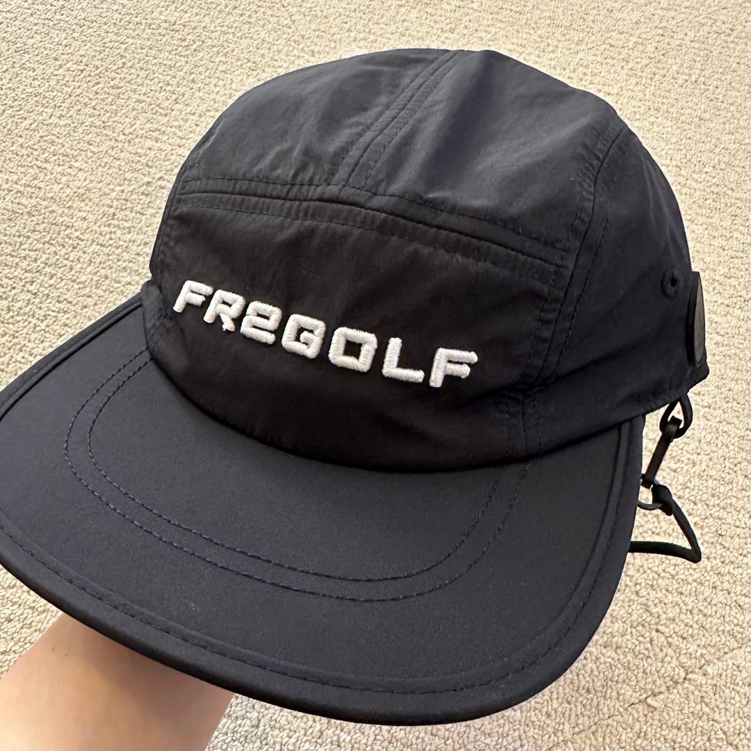 #FR2GOLF ロゴ刺繍入り チンストラップ付き ナイロンキャップ