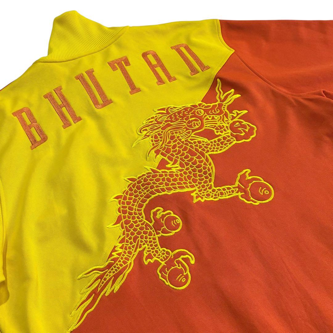 2007年 Adidas BHUTAN トラックジャケット XL オレンジ 黄色