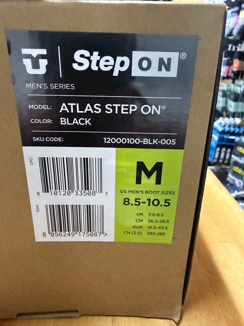 union atlas stepon ブラックMサイズ 新品正規品 送料込み