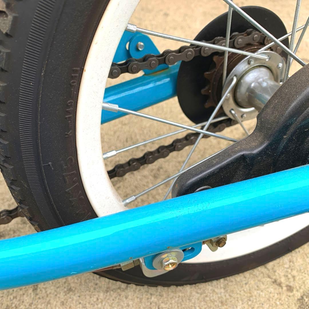 ピープル　ケッターサイクル　１４インチ　ターコイズ　キッズ自転車