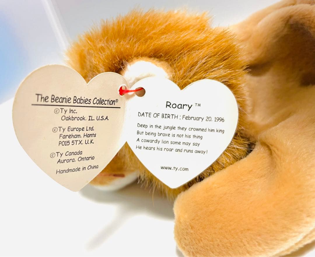 TYシリーズBEANIE BABYとBEANIE BUDDYのライオンぬいぐるみ