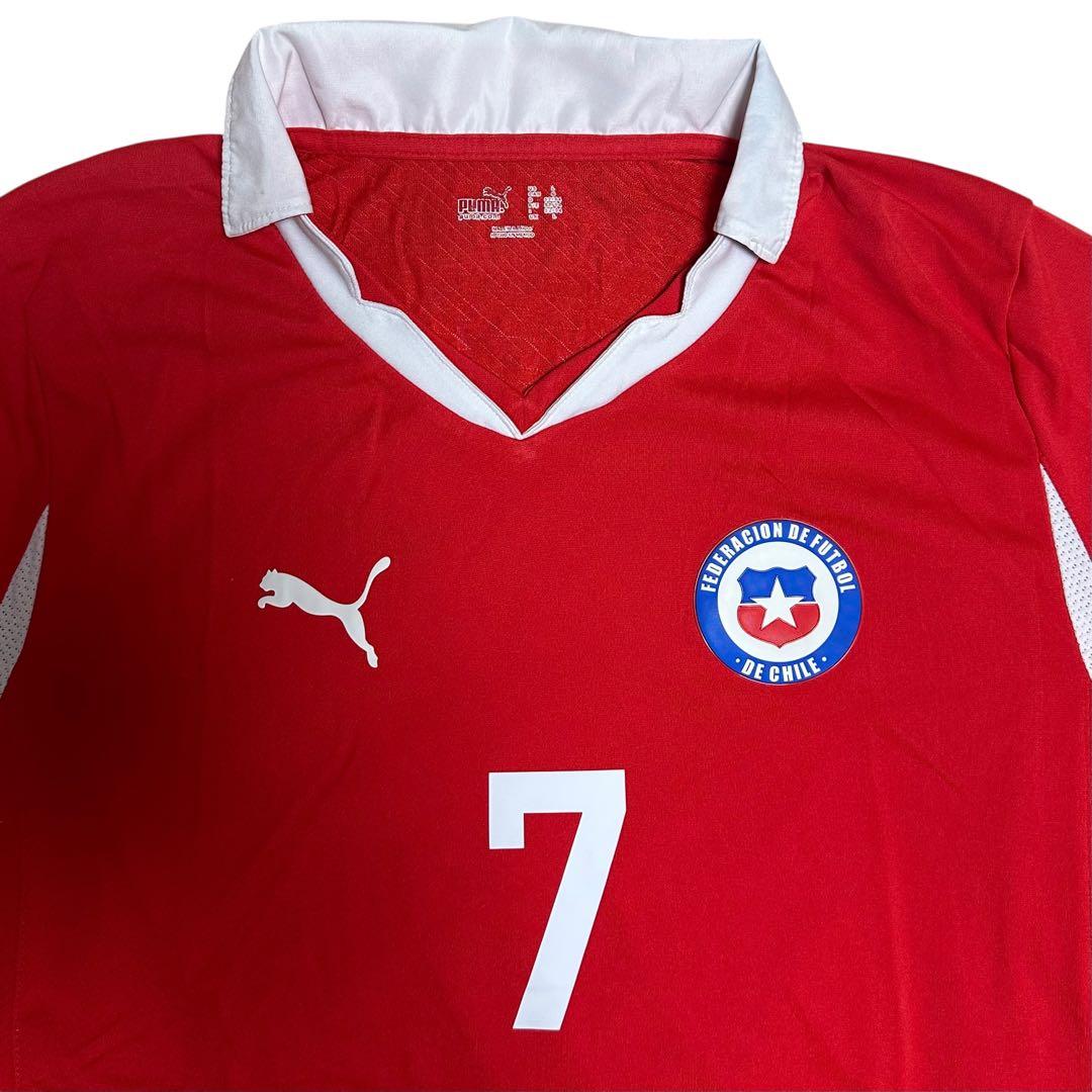 【Used】サッカーユニフォームPumaチリ代表 10/11 sanchez 7