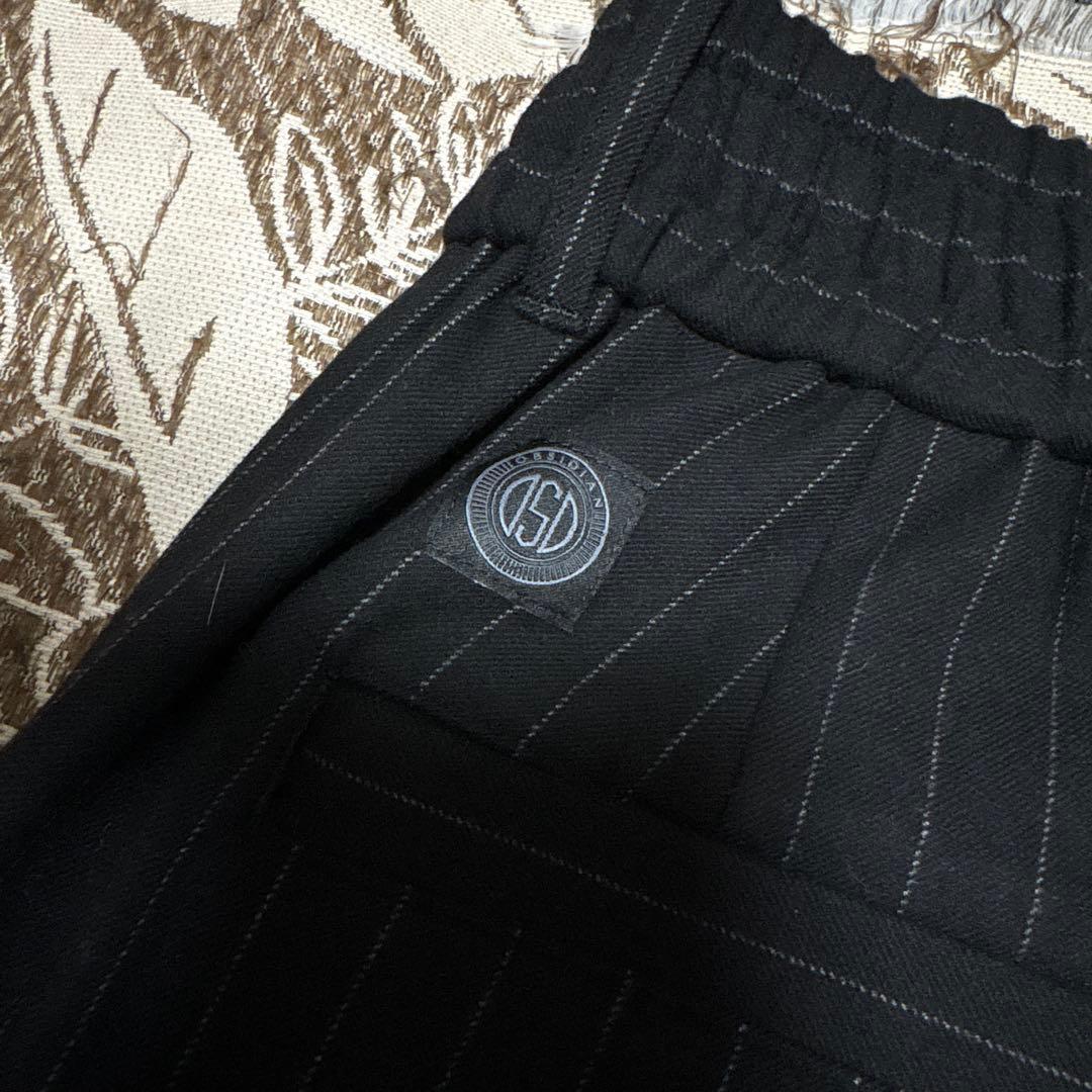 obsidian(オブシディアン)ストライプゴルフパンツ　ストレッチ　M
