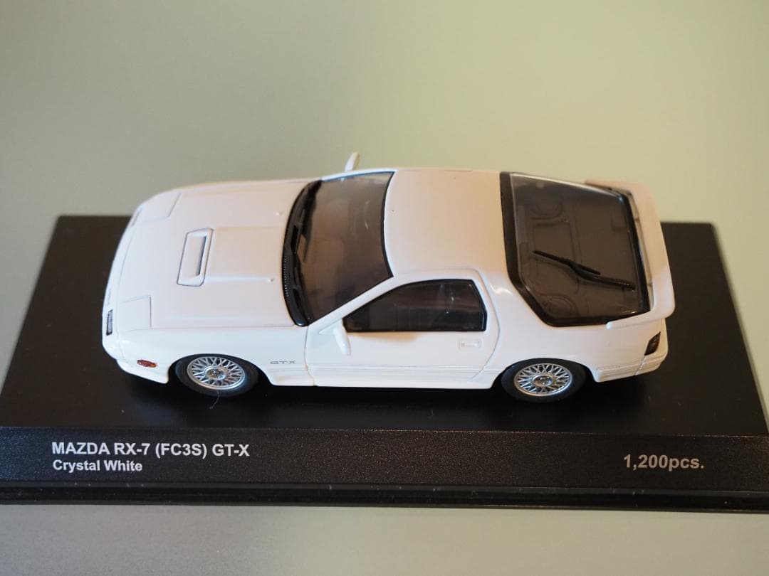 【限定1200台】京商1/43 MAZDA RX-7 GT-Xクリスタルホワイト