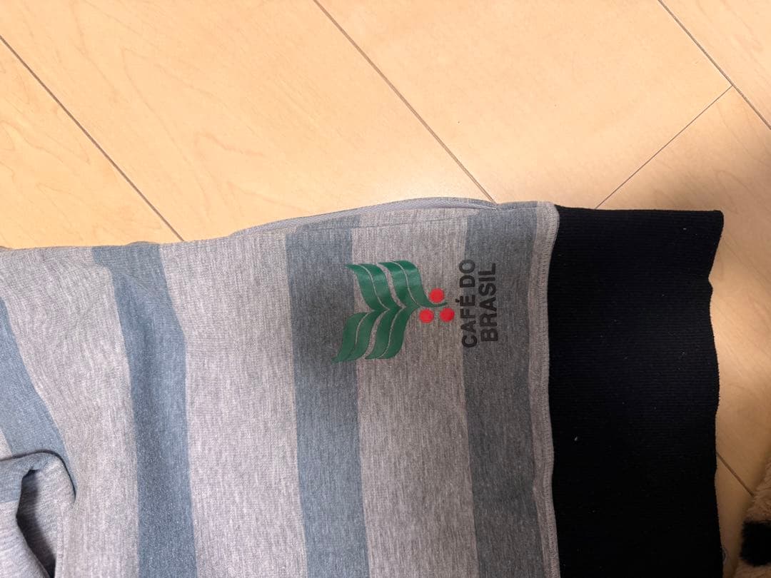 Athleta ストライプ柄 フード付きセットアップ