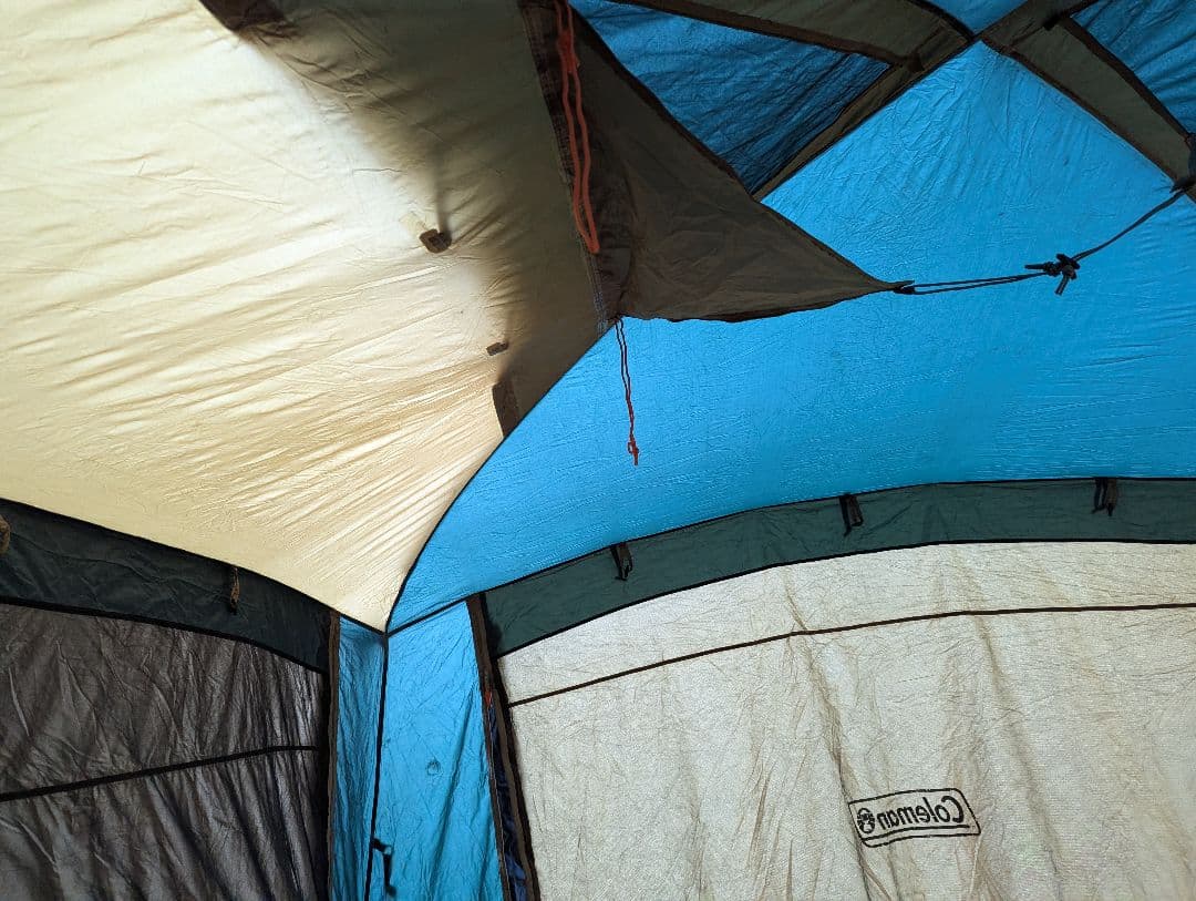 【ジャンク】テント　Coleman　ラウンドエアスクリーン400 欠品有り