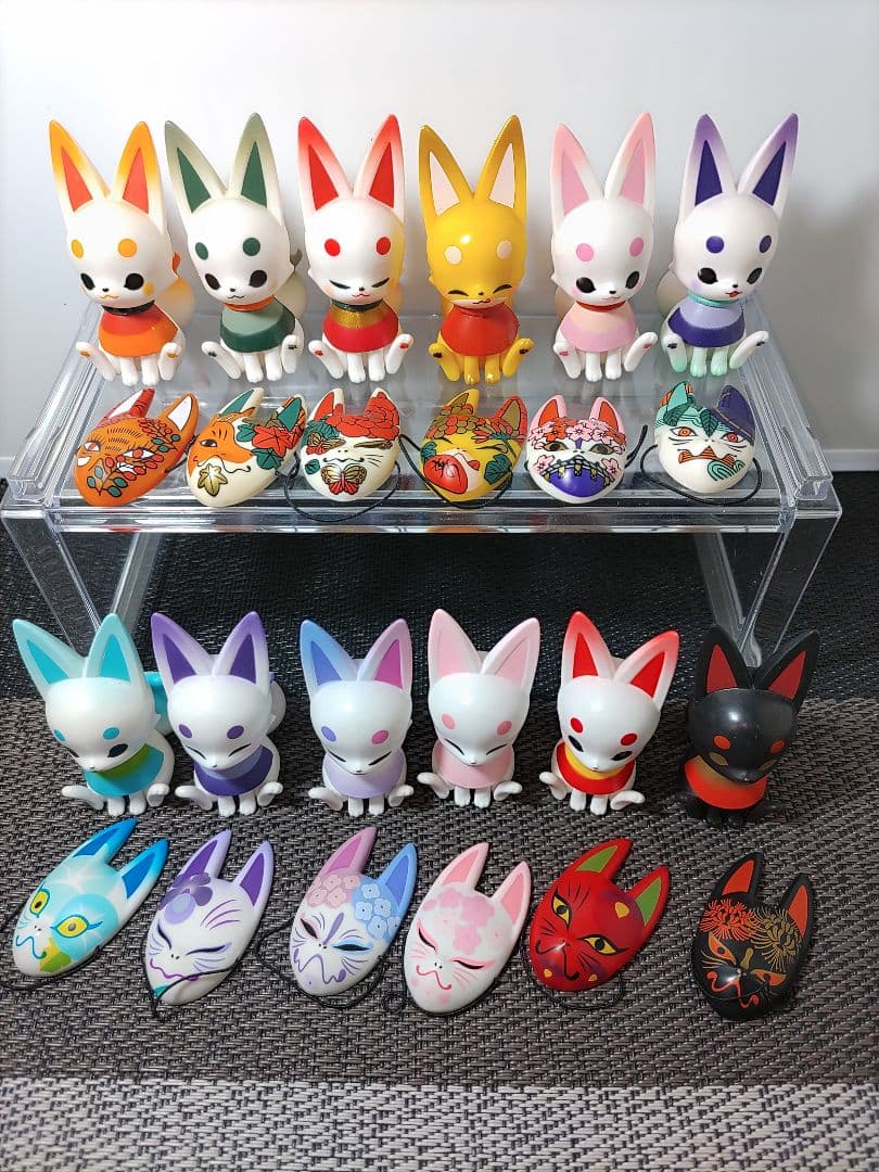 花いろこぎつねマスコット　12種セット