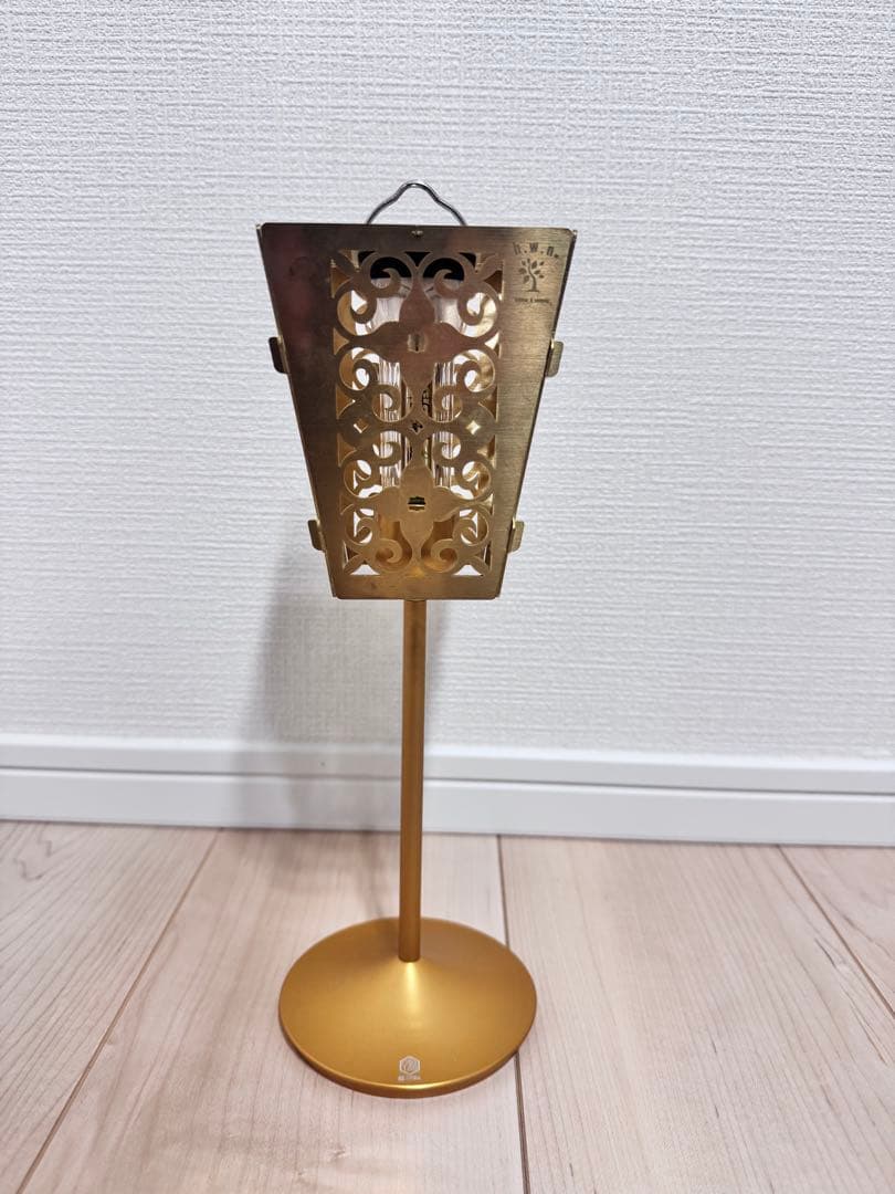 温:HWA ランタンシェード、スタンド　ゴールゼロセット