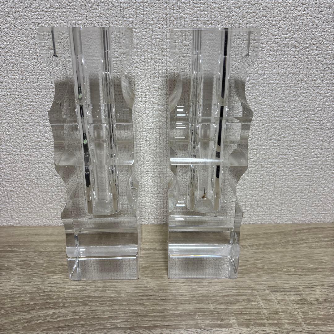 NARUMI ナルミ グラスワークス フラワーベース サーフ 一輪挿し 2個