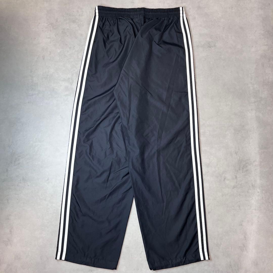 00s adidas ワイド トラックパンツ ブラック O