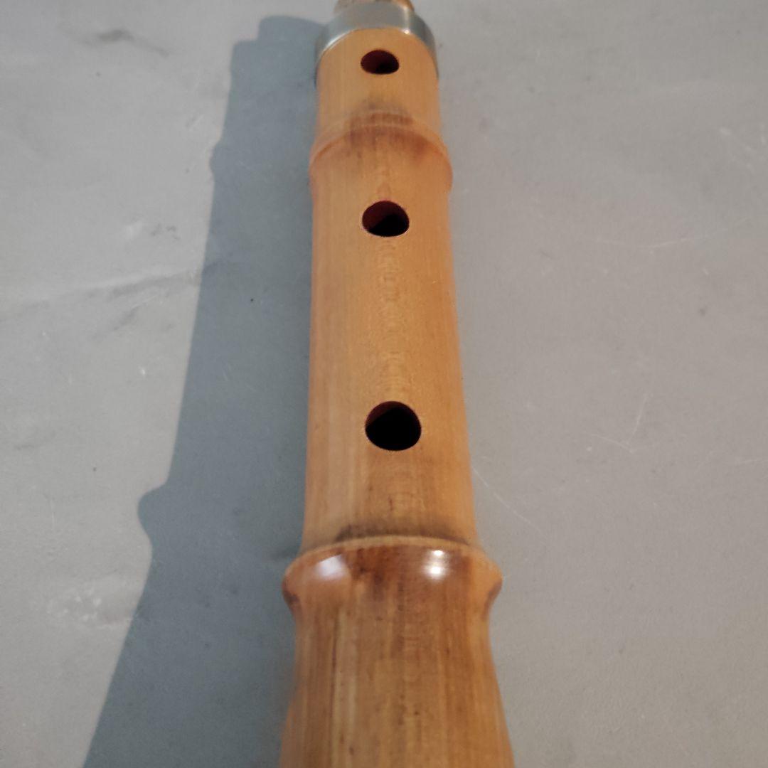 【美品】尺八 完全正律官 一尺八寸官 都山流 胡蝶