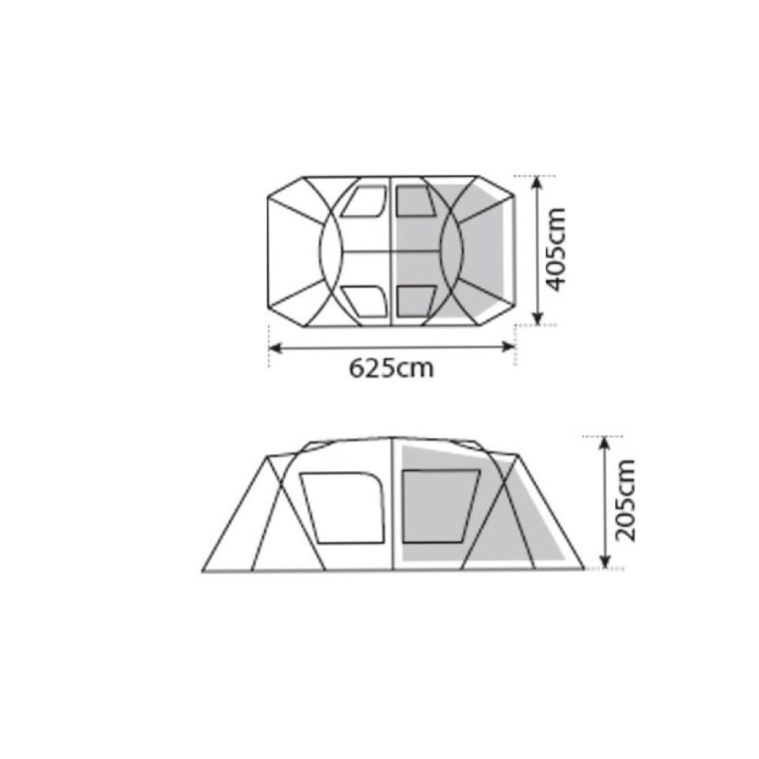  peak TP-671R ランドロックテント