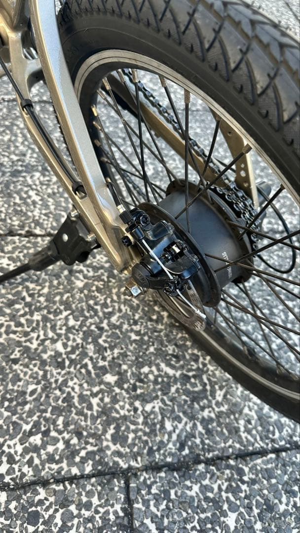 MATE City 折りたたみ電動アシスト自転車 シャンパンポップ