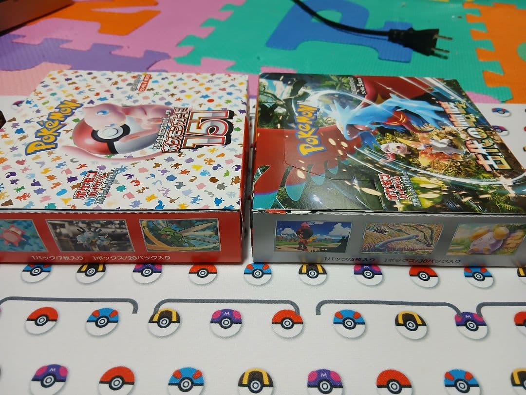 ポケモンカード151シャイニトレジャ古代咆哮3点セットシュリンク無しペリペリ有り
