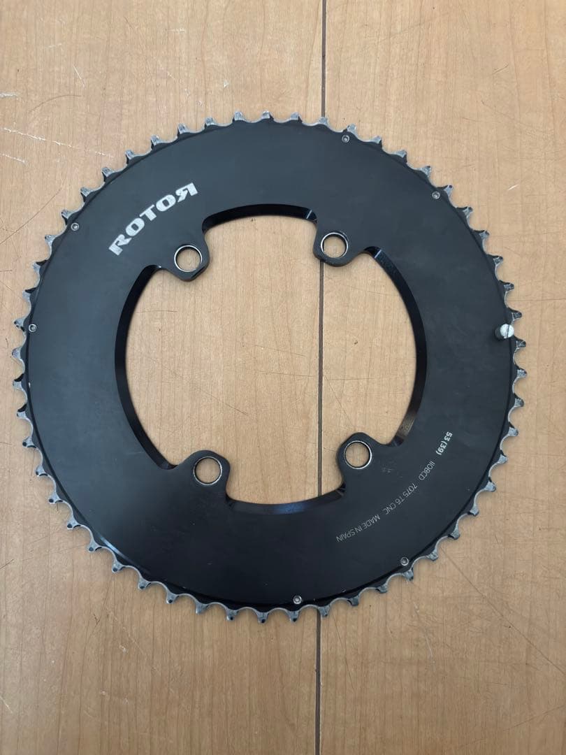 ROTOR エアロチェーンリング 53T/39T 110mm BCD