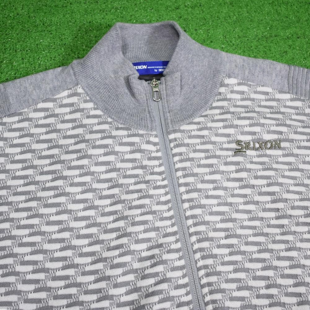 SRIXON/スリクソン ゴルフ 防風ニットジャケット【ライトグレー/3L】美品