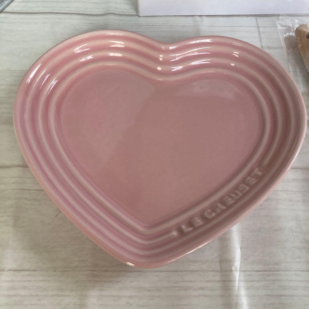 LE CREUSET ルクルーゼ　ピンク　ハート　レクタンギュラー　スパチュラ