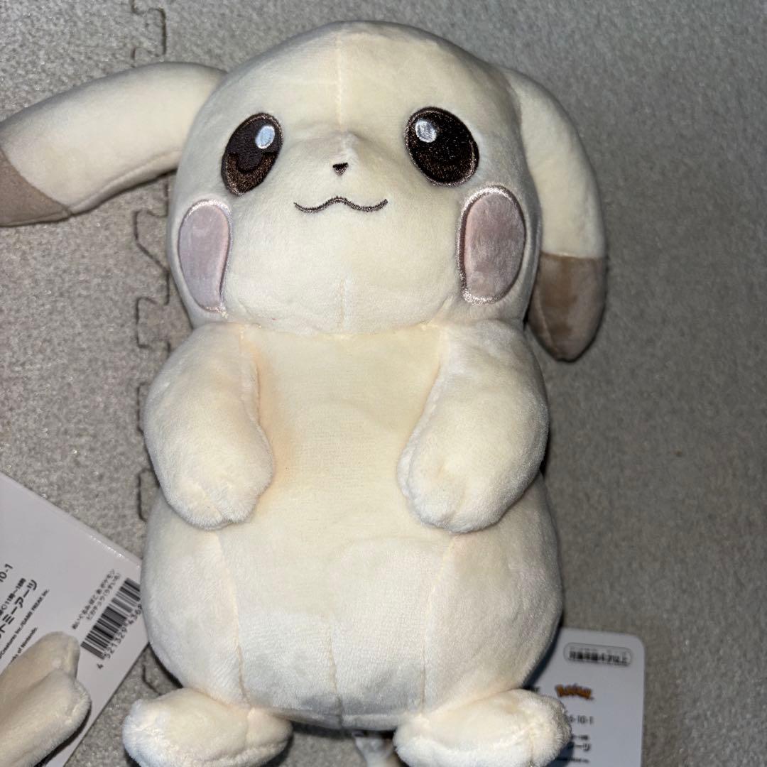 ぽこ あ ポケモン ぬいぐるみ ピカチュウ うすいろ　メタモン　お面 2個セット