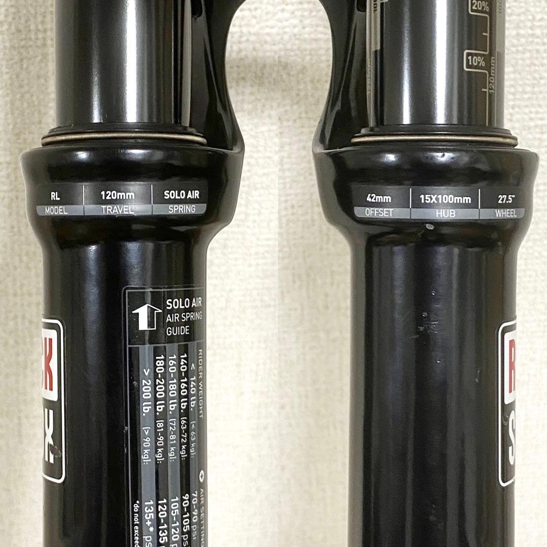 ROCK SHOX REEBA 27.5 100×15 軽量美品 1600g!