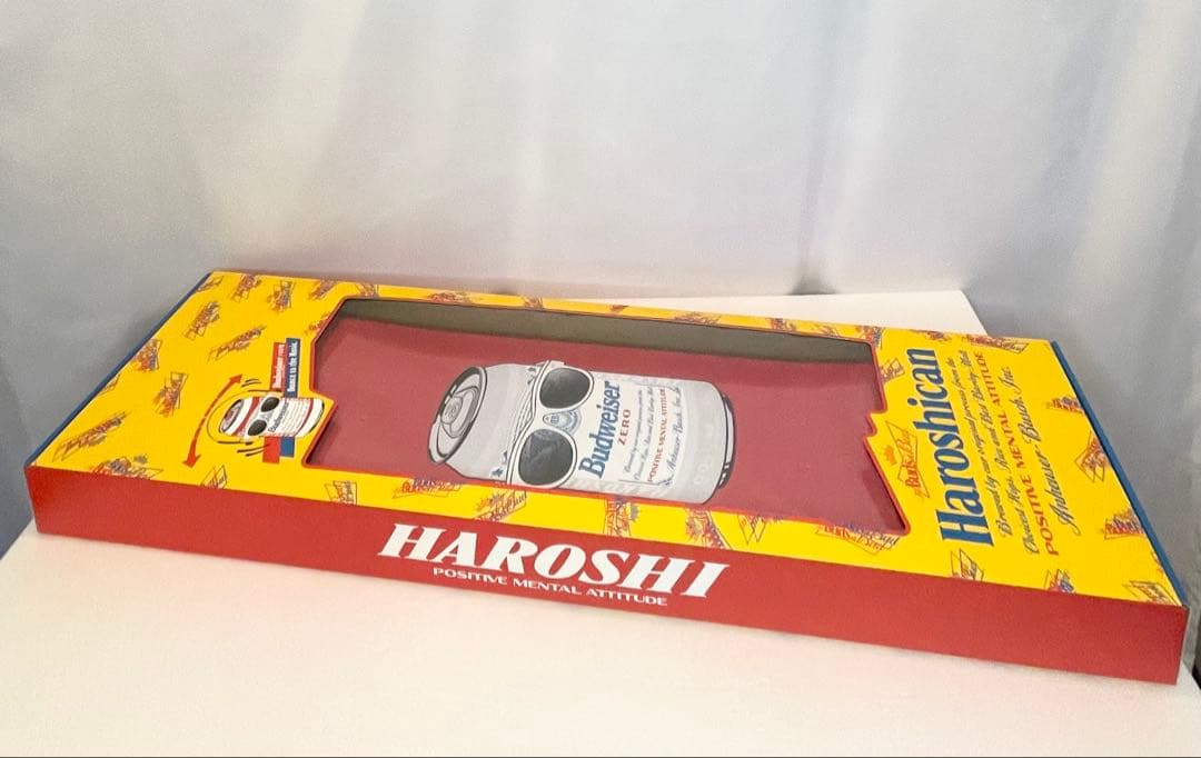 Haroshican x Budweiser スケートボードデッキ(レッド)