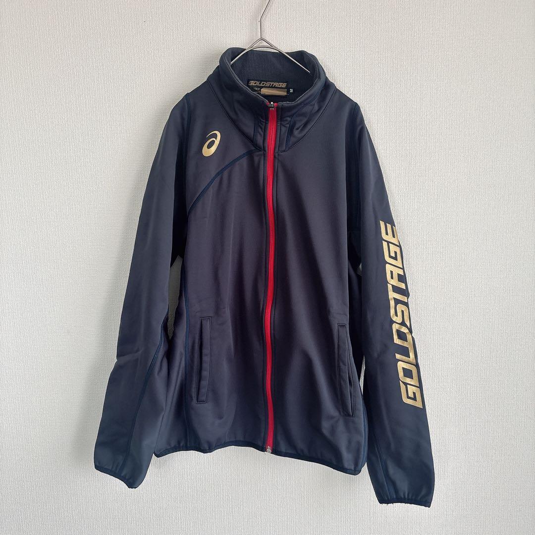 asics アシックス GOLDSTAGE フルジップジャケット 【M】ネイビー