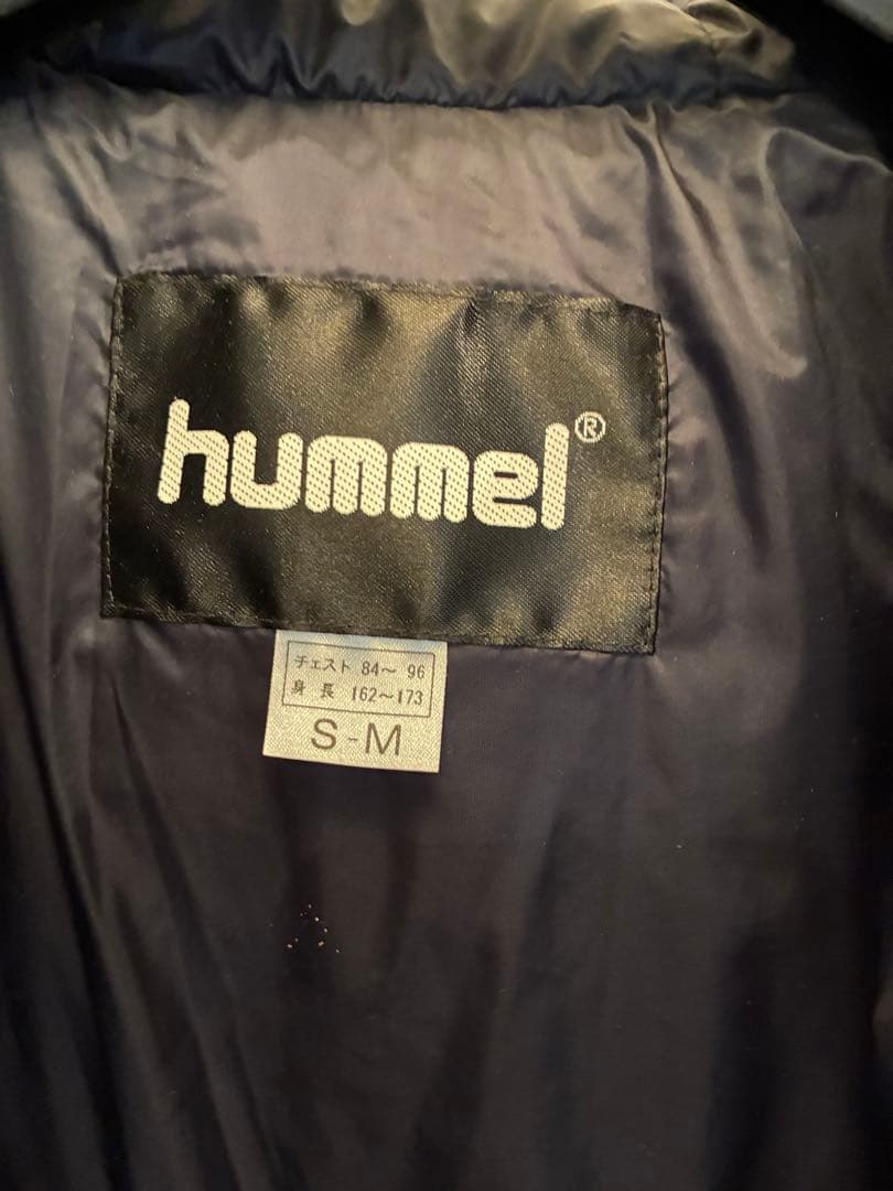 hummel フード付きベンチコート 紺　着用なく新品に近い