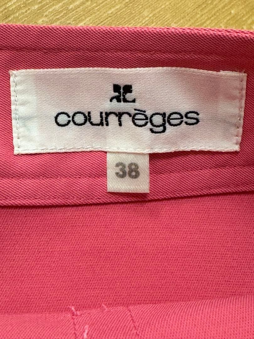 courrèges ピンク スカート 38サイズ