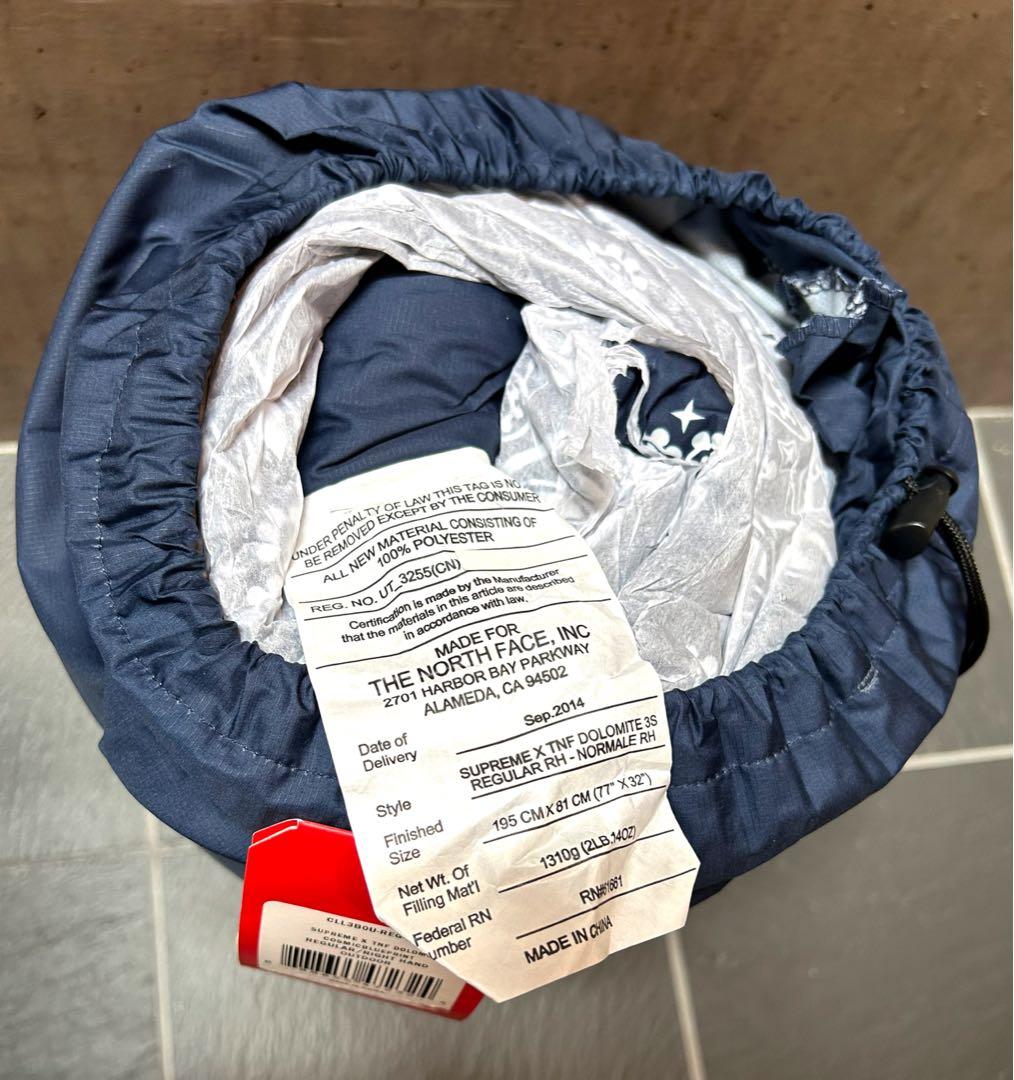 【新品未使用】Supreme×THE NORTH FACE寝袋Dolomite
