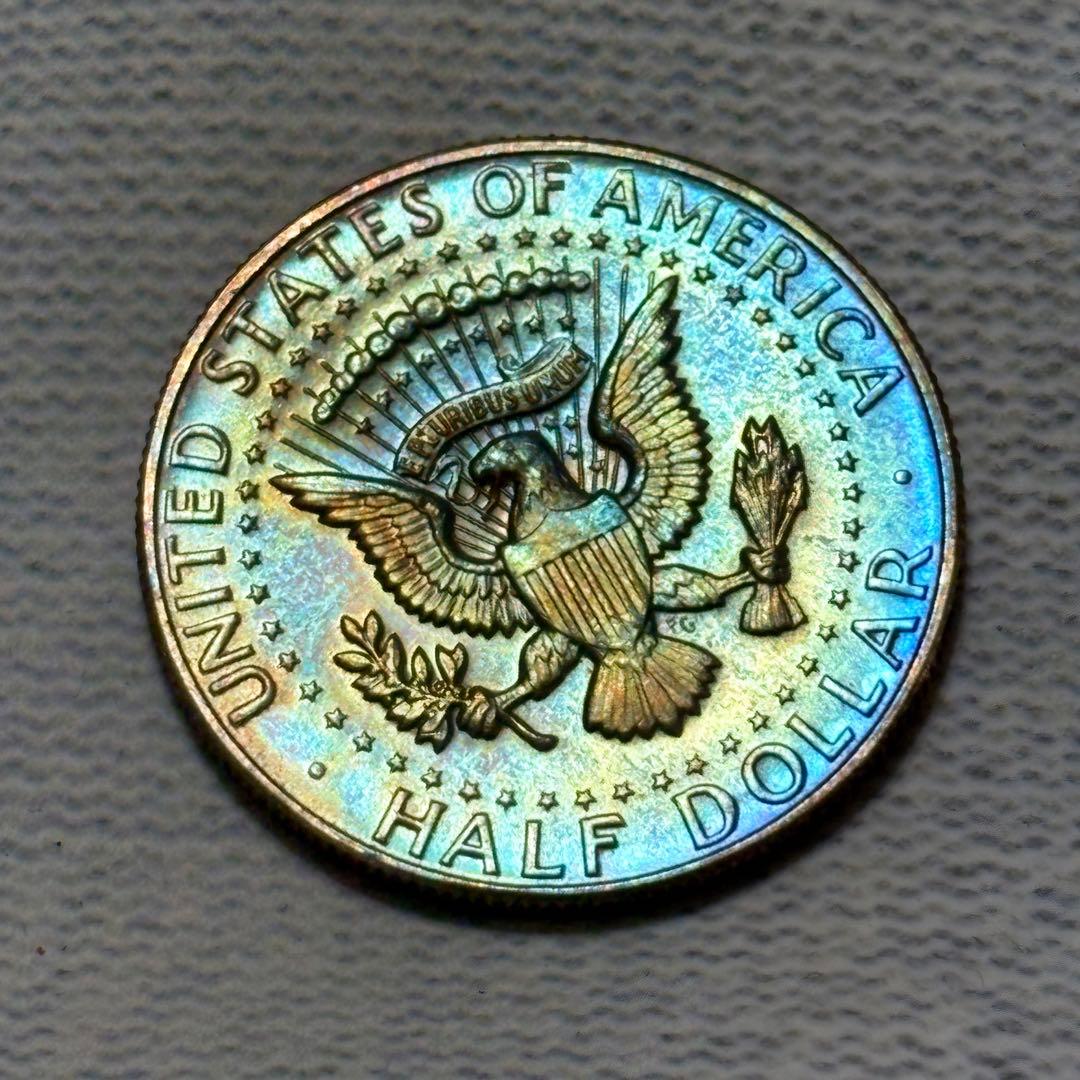 アメリカ 1966年　ケネディハーフ銀貨