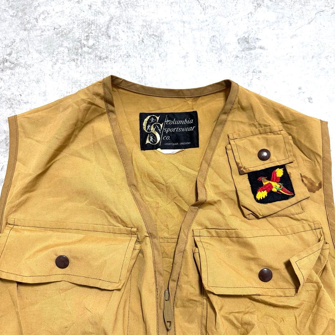 60'S コロンビア Columbia 黒タグ ハンティングベスト