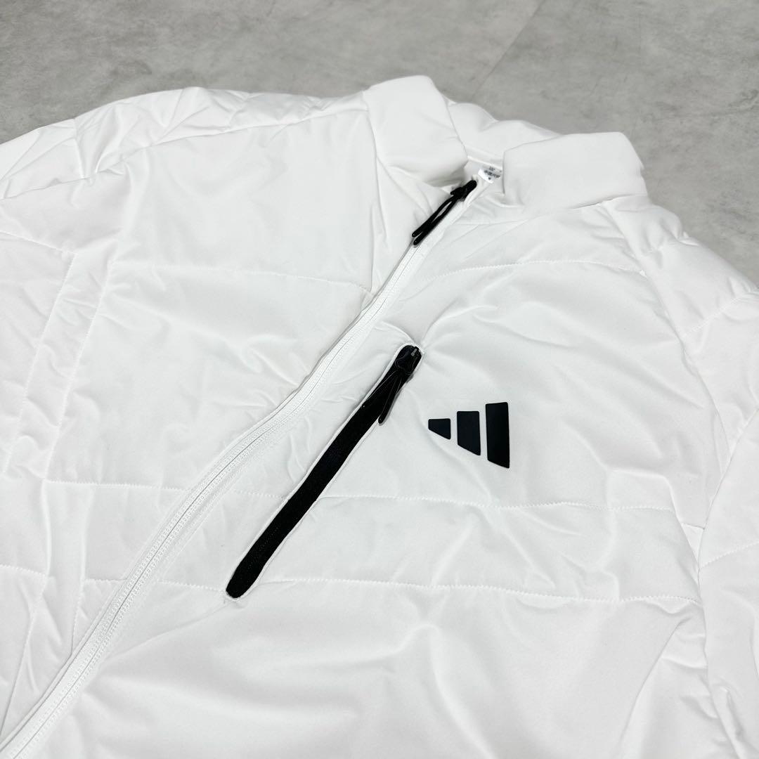 アディダス ゴルフ XL ジャケット 上着 アウター 白 防寒 撥水 防風