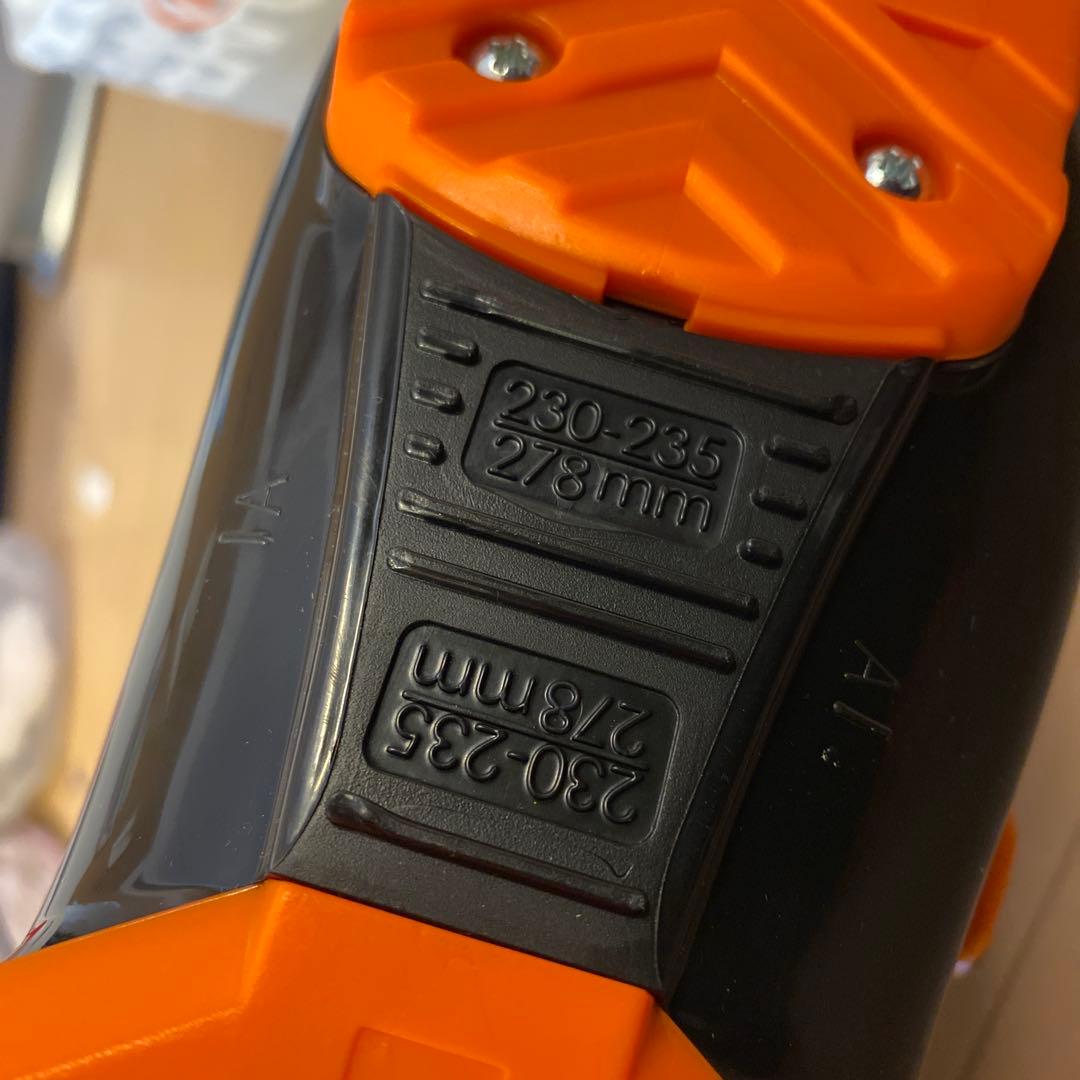 TECNICA スキーブーツ 23.5 ブラック/オレンジ　子供用　女性用