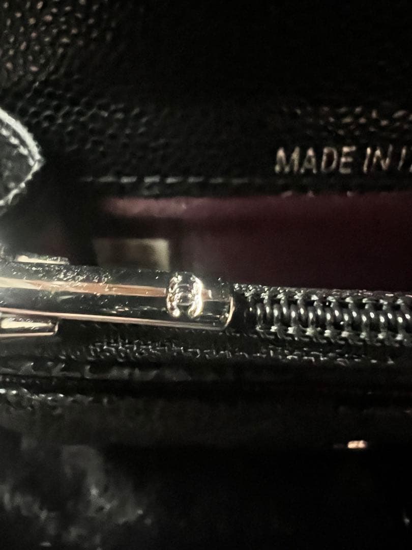 CHANEL ノベルティ キャビアスキン 財布