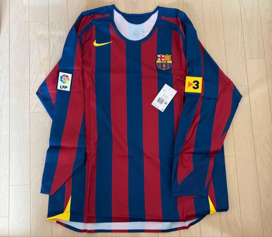 【新品】 バルセロナ　ロナウジーニョ ユニフォーム05/06 リイシューNIKE