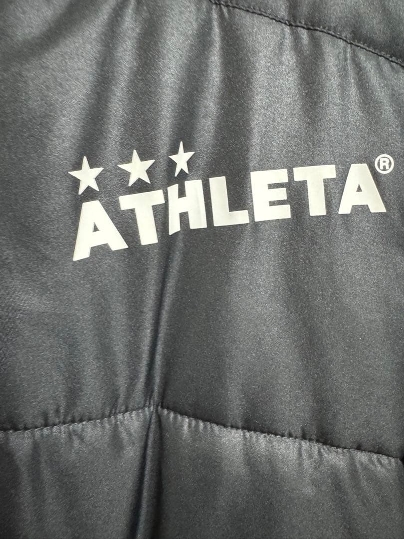 ATHLETA ブラック ベンチコート フード付き 《Mサイズ》