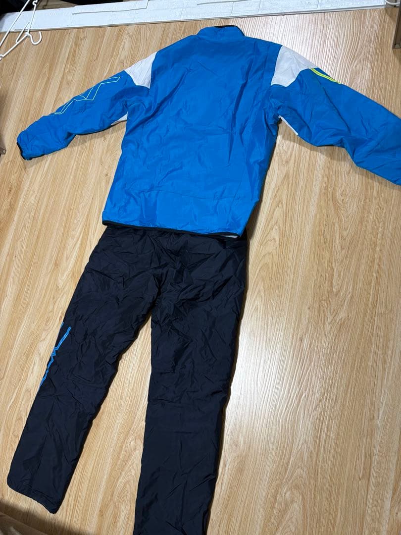 Mizuno ウィンドブレーカー上下セット XL 青/黒