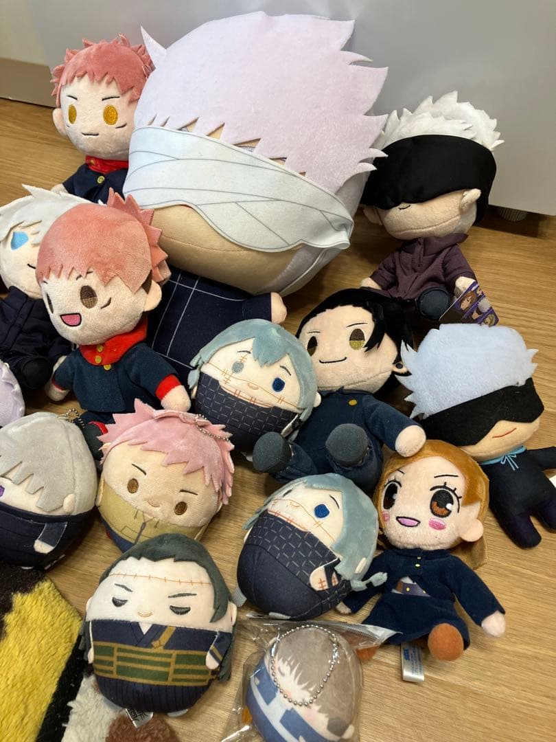 呪術廻戦アニメキャラクター ぬいぐるみ マスコット まとめ売り 17点セット