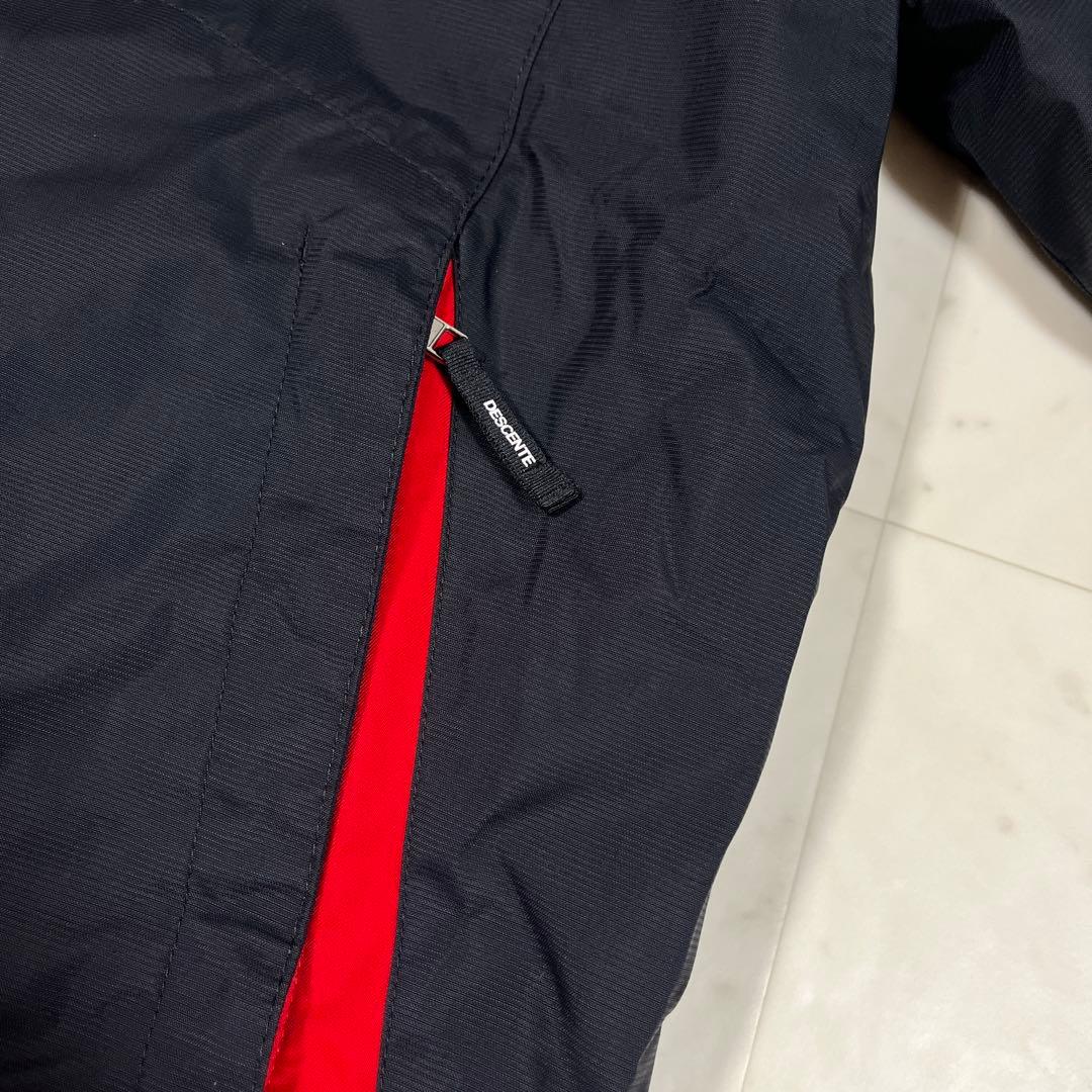 DESCENTE スキーウエア メンズ M ボードウエア ウエア上下 赤 黒