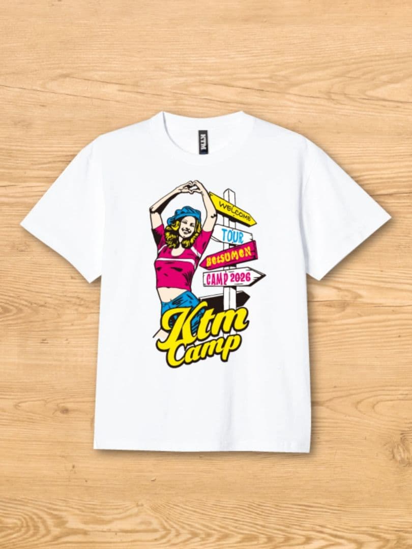 【ニコ☺︎売り切りたい 】Tシャツ「CAMPING GIRL TEE」
