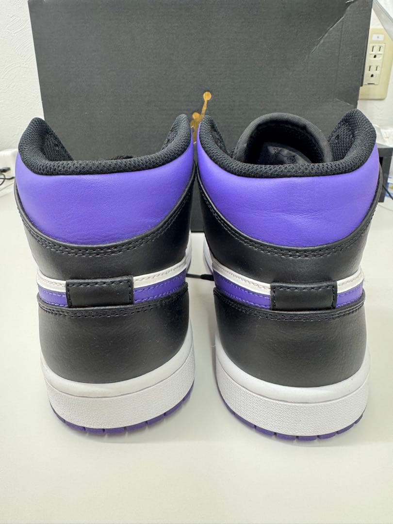 【割引中】　NIKE ナイキAIR JORDAN1 コートパープル　25cm
