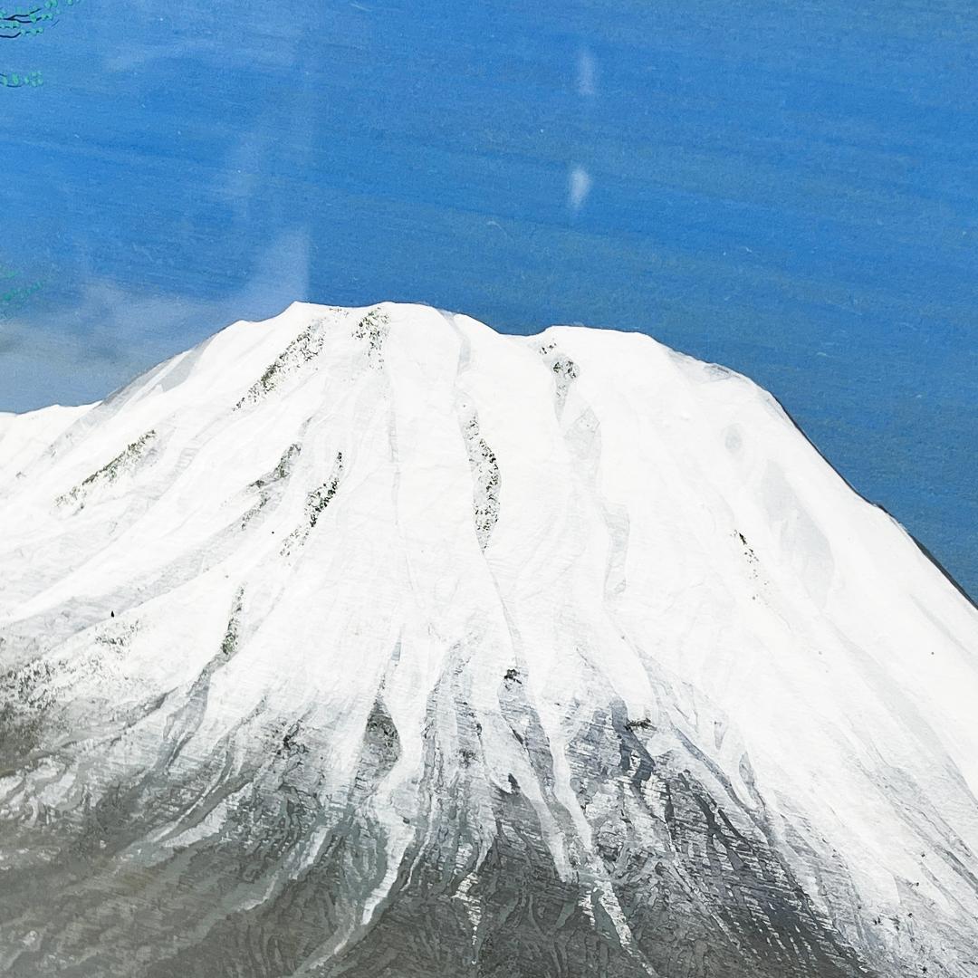 東洋雄 早春の大山 水彩画