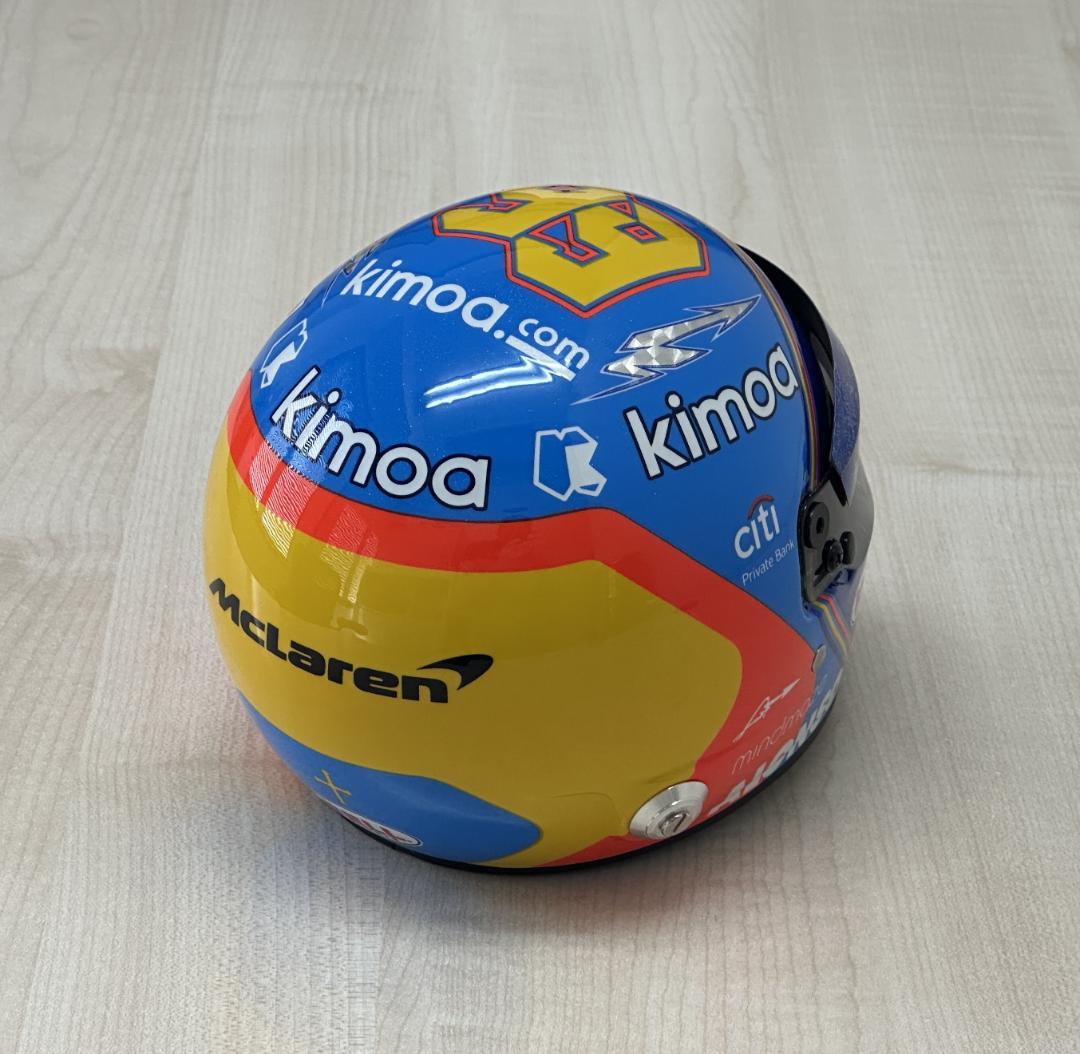 Bell 1/2 ミニ ヘルメット マクラーレン インディー 500 アロンソ