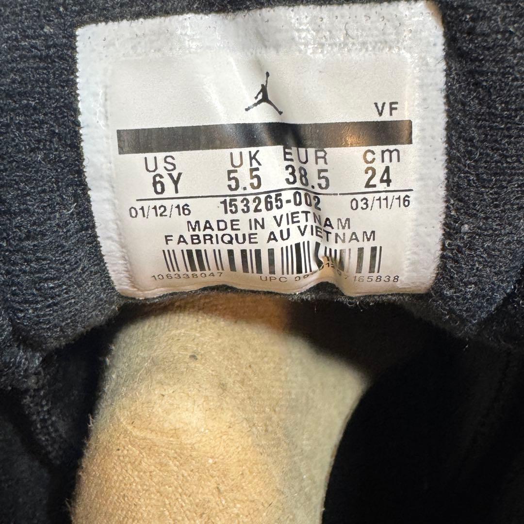 NIKE AIR JORDAN 12 レトロ 6Y ブラック×レッド