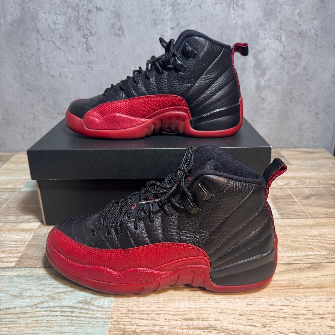 NIKE AIR JORDAN 12 レトロ 6Y ブラック×レッド