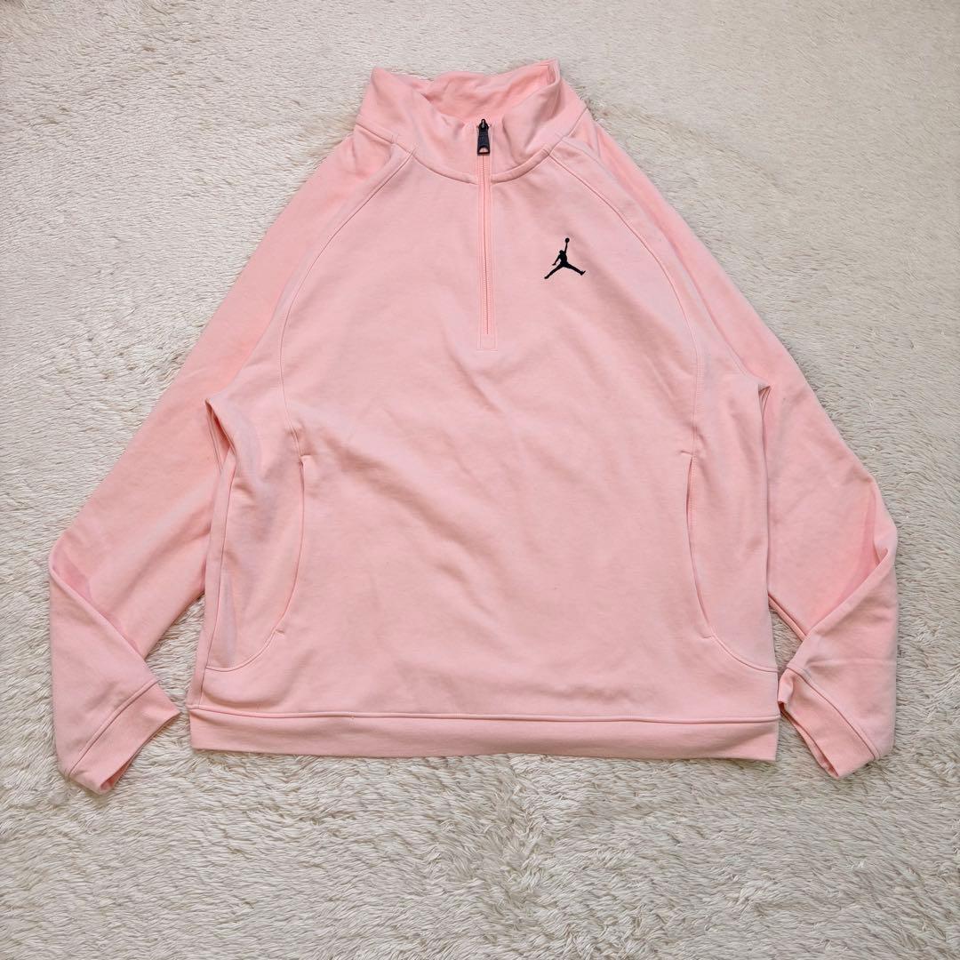 【希少XXL】ジョーダンゴルフ ハーフジップ スウェット ピンク DRI-FIT