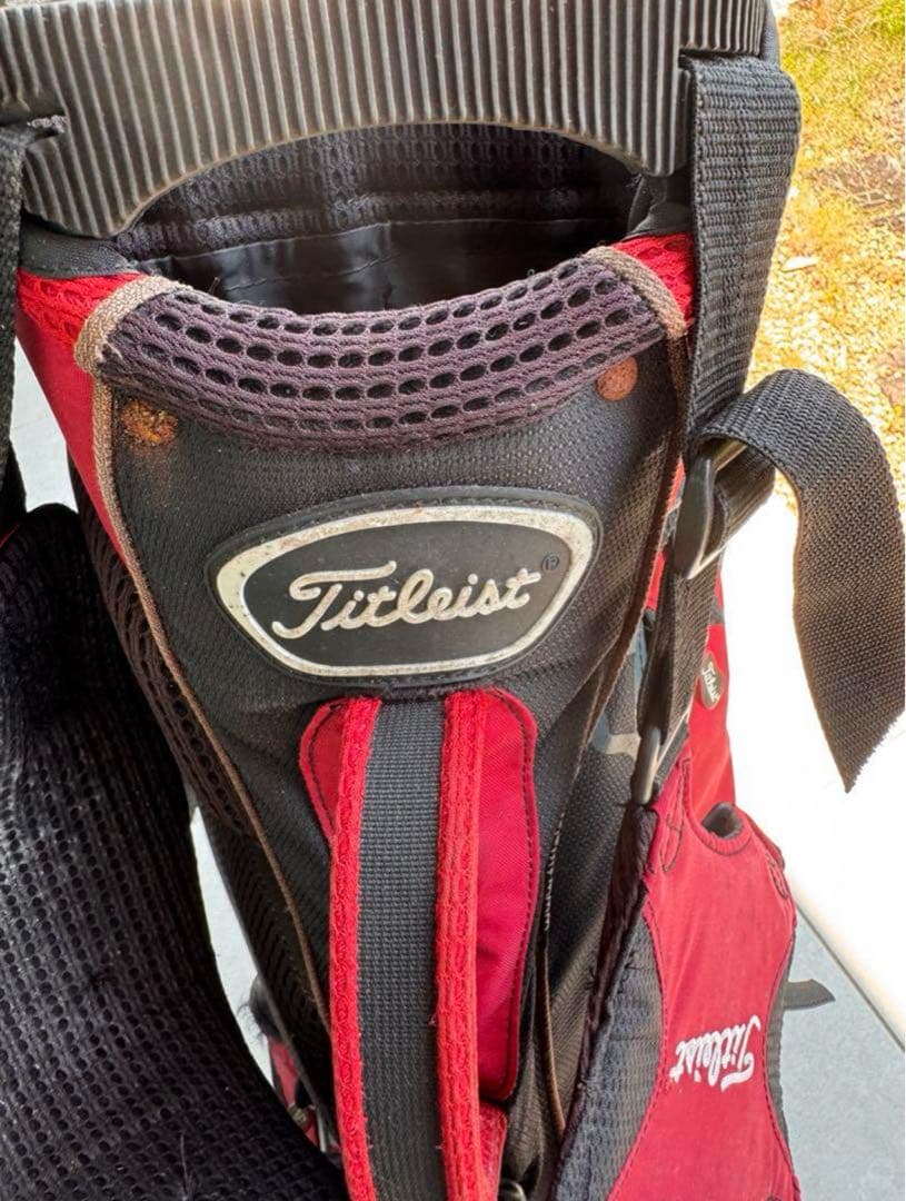 Titleist スタンド式キャディバッグ 赤黒