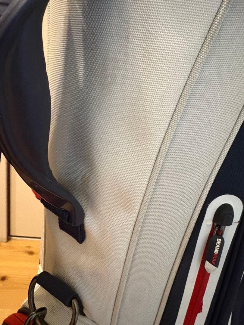 BEAMS GOLF キャディバッグ トリコロール