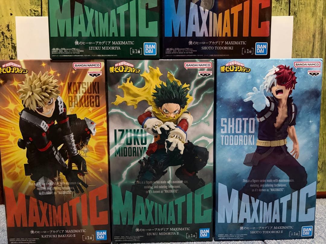 僕のヒーローアカデミア MAXIMATIC フィギュア5種セット