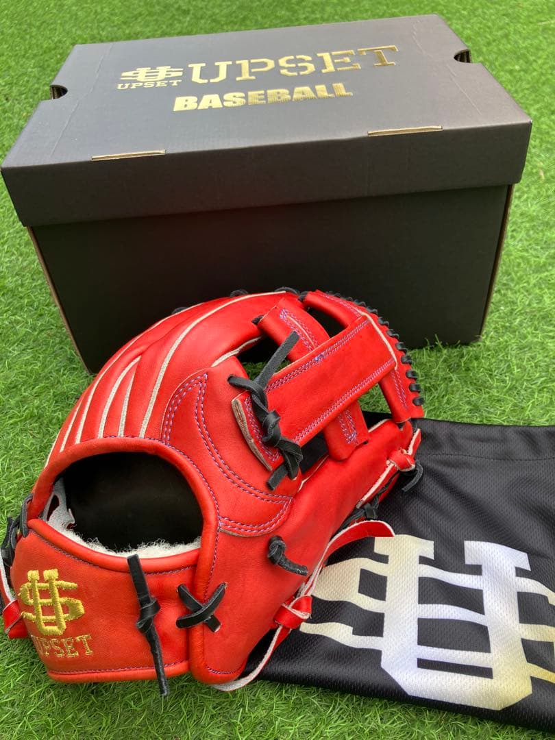 新品　アップセット　硬式　内野手　グローブ　日本製　誠グローブ