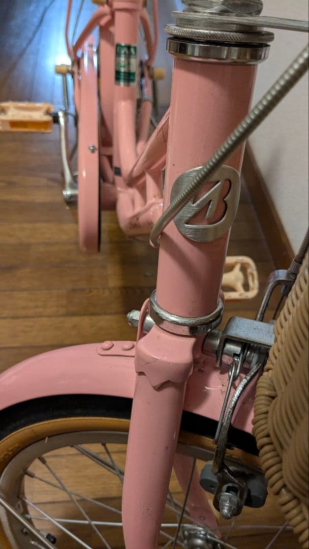 （引き取り限定）　18インチ　ブリヂストン　ハッチ　子供　自転車　ピンク　補助輪